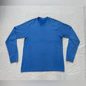 Lululemon Metal Vent Tech Long Sleeve Shirt Men’s L Blue Lightweight Stretch